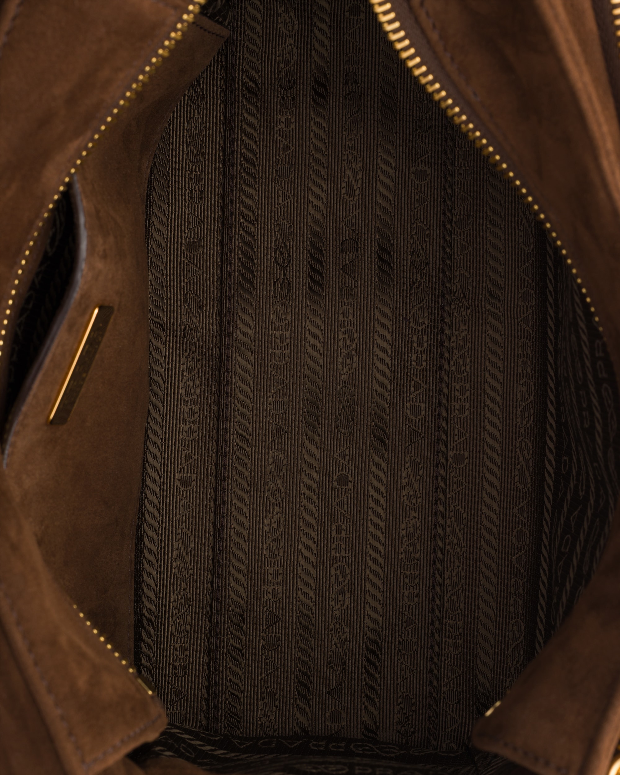 Prada Explore medium suede shoulder bag with flap - Image 2